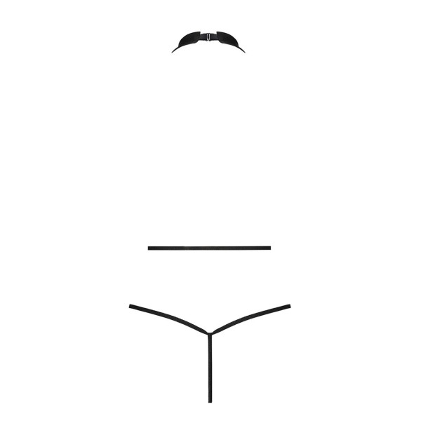 Боди-халтер из экокожи Passion JANNIES BODY XXL/XXXL black