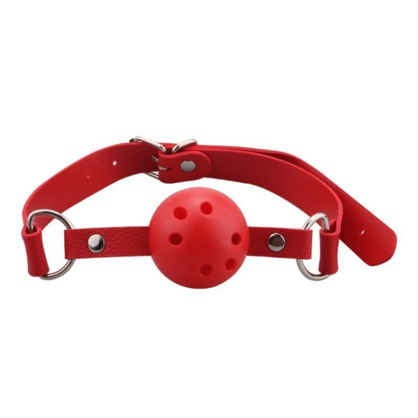 Кляп Breathable ball gag plastic RED