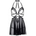 Пеньюар Leg Avenue Lace and mesh babydoll & panty Black L