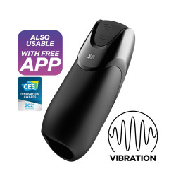 Смарт-мастурбатор с вибрацией Satisfyer Men Vibration+, 2 мотора, 14 режимов, водонепроницаемый
