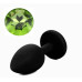 Силиконовая анальная пробка с кристаллом Silicon Black 10, размер S