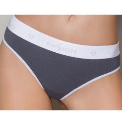 Спортивные трусики-стринги Passion PS007 PANTIES dark grey, размер XL