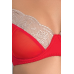 Комплект белья LORAINE SET red L/XL: лиф, стринги, пояс для чулок