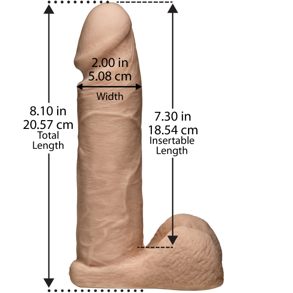 Фаллоимитатор Doc Johnson Vac-U-Lock Ultraskyn Cock, 20.5 см