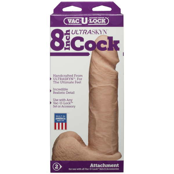 Фаллоимитатор Doc Johnson Vac-U-Lock Ultraskyn Cock, 20.5 см