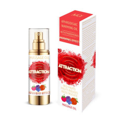 Разогревающее массажное масло с феромонами MAI PHEROMON MASSAGE OIL - RED FRUITS, 30 мл