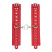 Наручники Leather Double Fix Leg Cuffs, Red