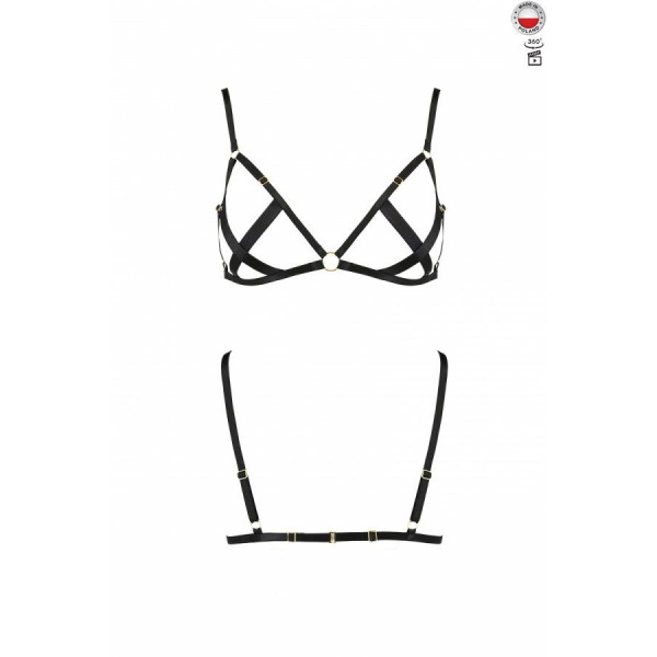 Открытый бюстгальтер-стрепы NICKY BRA black L/XL