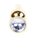 Анальная пробка Boss Series - Jewellery Gold BUTT PLUG Clear
