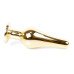 Анальная пробка Boss Series - Jewellery Gold BUTT PLUG Clear