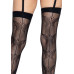 Чулки-сетка со швом сзади Leg Avenue Butterfly back seam thigh highs One size Black
