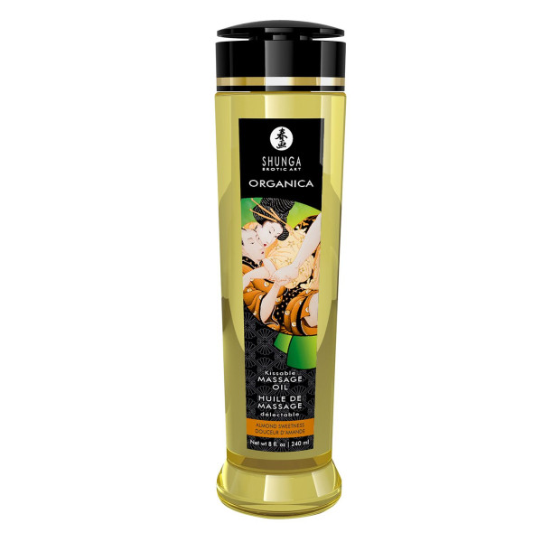Органическое массажное масло Shunga ORGANICA - Almond Sweetness с витамином Е, 240 мл