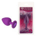 Силиконовая анальная пробка с кристаллом Purple Silicone Amethyst, размер S