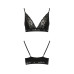 Эластичный топ с кружевом Passion PS001 TOP black, размер XL