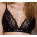 Эластичный топ с кружевом Passion PS001 TOP black, размер XL