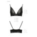 Эластичный топ с кружевом Passion PS001 TOP black, размер XL