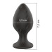 Анальний силиконовый плаг Boss Series - Silicone Anal Plug M, 3,5 см