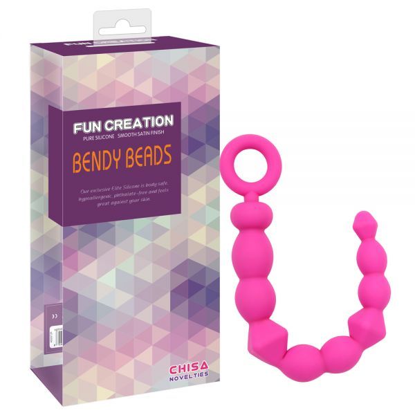Анальная цепочка Chica BENDY BEADS, Pink