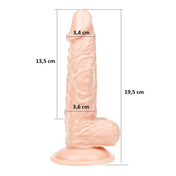 Фаллоимитатор на присоске Love stay with me - SEXTOY PENIS, 19,5 см