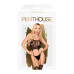 Бодистокинг с топом и чулками на подвязках Penthouse - Sex Dealer Black размер XL