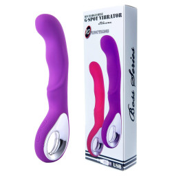 Вибромассажер для точки G Boss Series - Wibrator G-spot 10 functions USB Purple