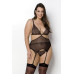 AMBERLY CORSET black 4XL/5XL - Passion