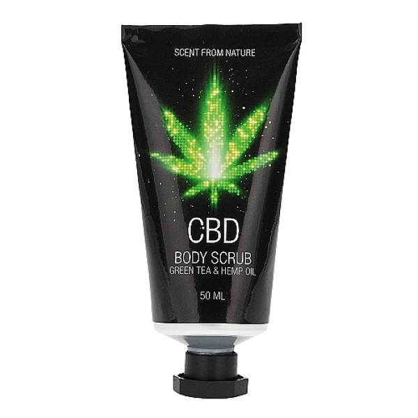 Набор после ванны и душа CBD Gift set - GREEN TEA & HEMP OIL, 4 предмета