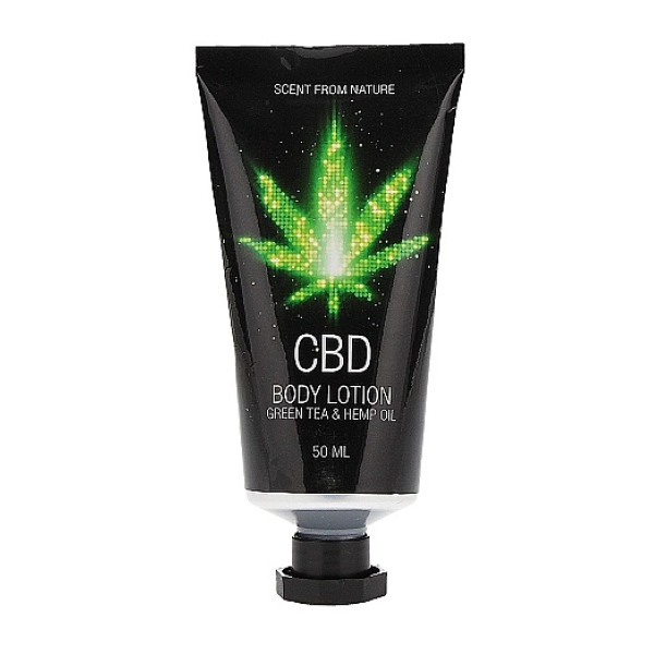 Набор после ванны и душа CBD Gift set - GREEN TEA & HEMP OIL, 4 предмета