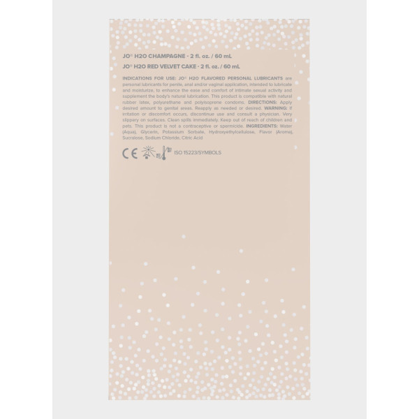 Набор вкусовых смазок System JO Champagne & Red Velvet Cake Limited Edition, 2х 60 мл