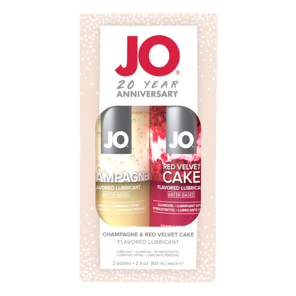 Набор вкусовых смазок System JO Champagne & Red Velvet Cake Limited Edition, 2х 60 мл