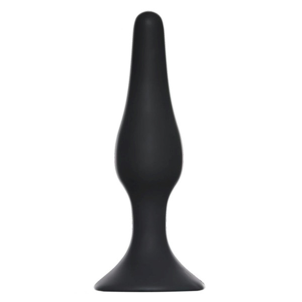 Анальный плаг Black Edition - Slim Anal Plug Medium, черный, 11.5 см