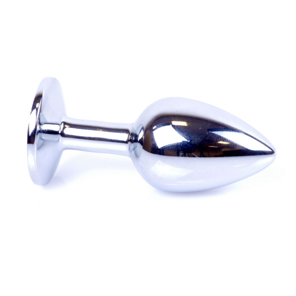 Анальная пробка Boss Series - Jewellery Silver PLUG Clear S
