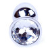 Анальная пробка Boss Series - Jewellery Silver PLUG Clear S