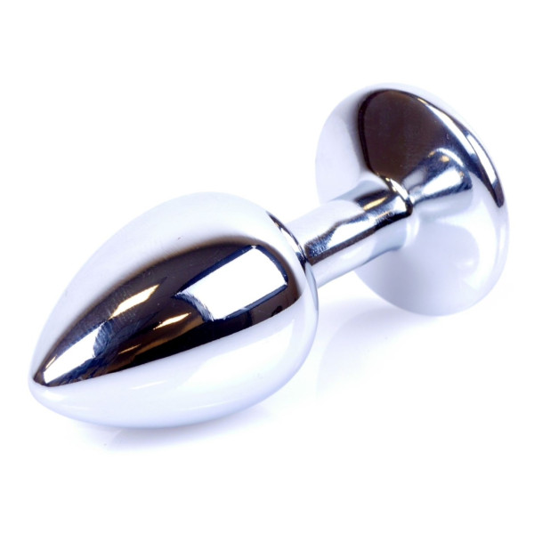 Анальная пробка Boss Series - Jewellery Silver PLUG Clear S