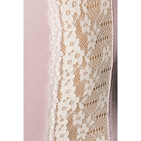 Сорочка приталенная с чашечками SHANTI CHEMISE pink S/M, трусики