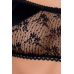 Комплект белья PETRA SET black XXL/XXXL: стринги, широкий пояс, лиф-топик