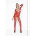 Бодистокинг Passion red, комбинезон с открытой грудью