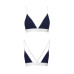Спортивный топ с двойными бретелями Passion PS007 TOP navy blue, размер M