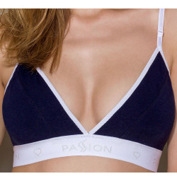 Спортивный топ с двойными бретелями Passion PS007 TOP navy blue, размер M