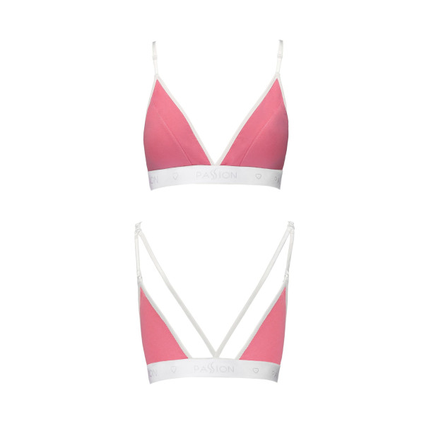 Спортивный топ с двойными бретелями Passion PS007 TOP pink, размер L