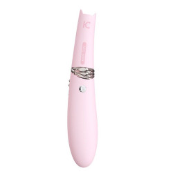 Вакуумный стимулятор с вибрацией KissToy Miss CC Pink, можно использовать как вибратор, диаметр 36мм