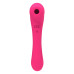 Вибратор и вакуумный клиторальный стимулятор 2-в-1 Alive Quiver Magenta Pink обновленная модель 