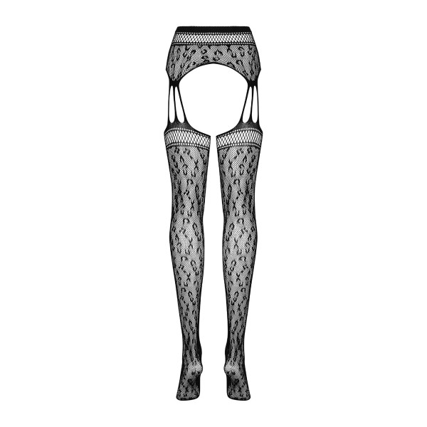 ПОЯС С ЧУЛКАМИ В СЕТКУ S817 GARTER STOCKINGS OBSESSIVE, S/M/L.