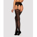 ПОЯС С ЧУЛКАМИ В СЕТКУ S817 GARTER STOCKINGS OBSESSIVE, S/M/L.