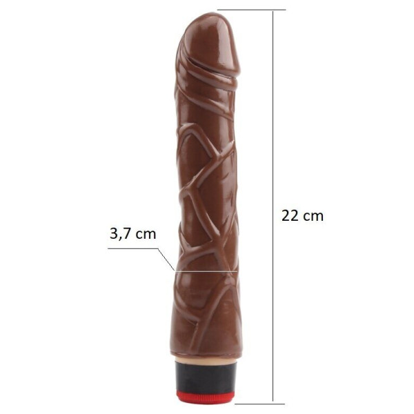 Вибратор CHISA Vibe Cock - Brown, 22 см