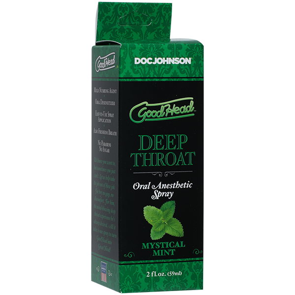 Спрей для минета Doc Johnson GoodHead DeepThroat Spray – Mystical Mint для глубокого минета, 59 мл