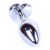 Анальная пробка Boss Series - Jewellery Silver Heart PLUG Black S
