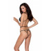 Боди с имитацией кожи и стрепами ASUNA BODY black, размер XXL/XXXL