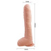 Фаллоимитатор на присоске Baile Beautiful ALEX 10.6'' Flesh