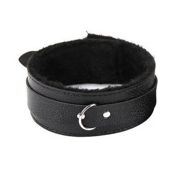 Ошейник с мехом, BLACK